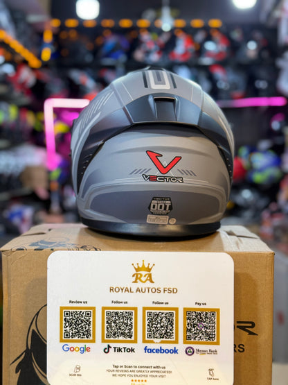 Vector 265 with Polarise Visor  DOT certified Helmet Modular helmet