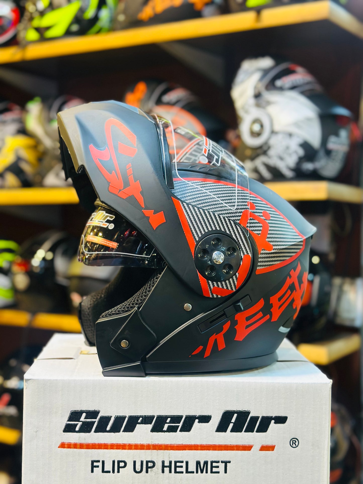 Superair 275 Helmet ABS quality unbreakable & washable padding ( Made in Pakistan 🇵🇰 )