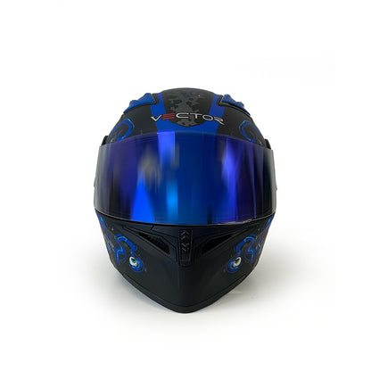 Vector 254 Prime orange with Polarise Visor  DOT certified Helmet Modular helmet