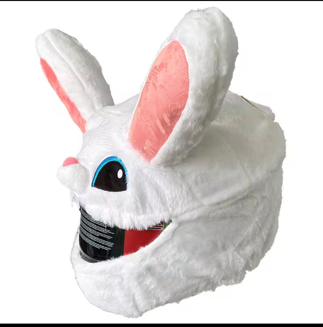 Bunny Helmet Cover - Cartoon Plush Motorcycle Helmet Cover - Great Eye-catcher, Motorcycle Helmet Accessories, Against Dust, Scratches, Shocks, for Outdoor Personalised Full Helmet Cover