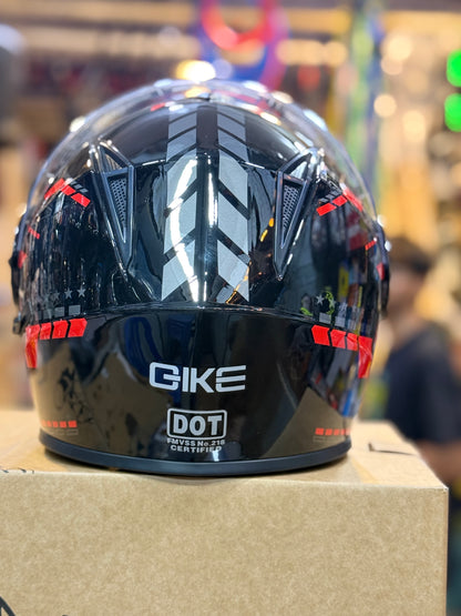 Qike DOt certified Flip up Helmet Motorcycle Helmet , Duel Visor washable padding