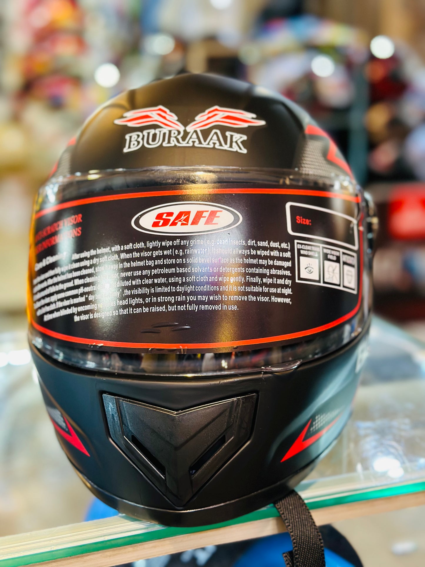 Buraak & Vector 905 Full face Imported Helmet large size top quality