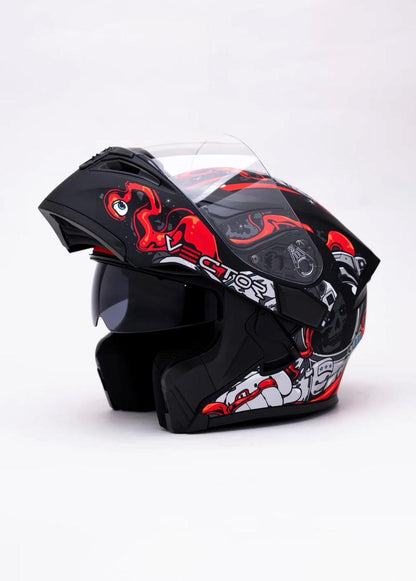 Vector 254 DOT certified Flip up helmet washable paddings