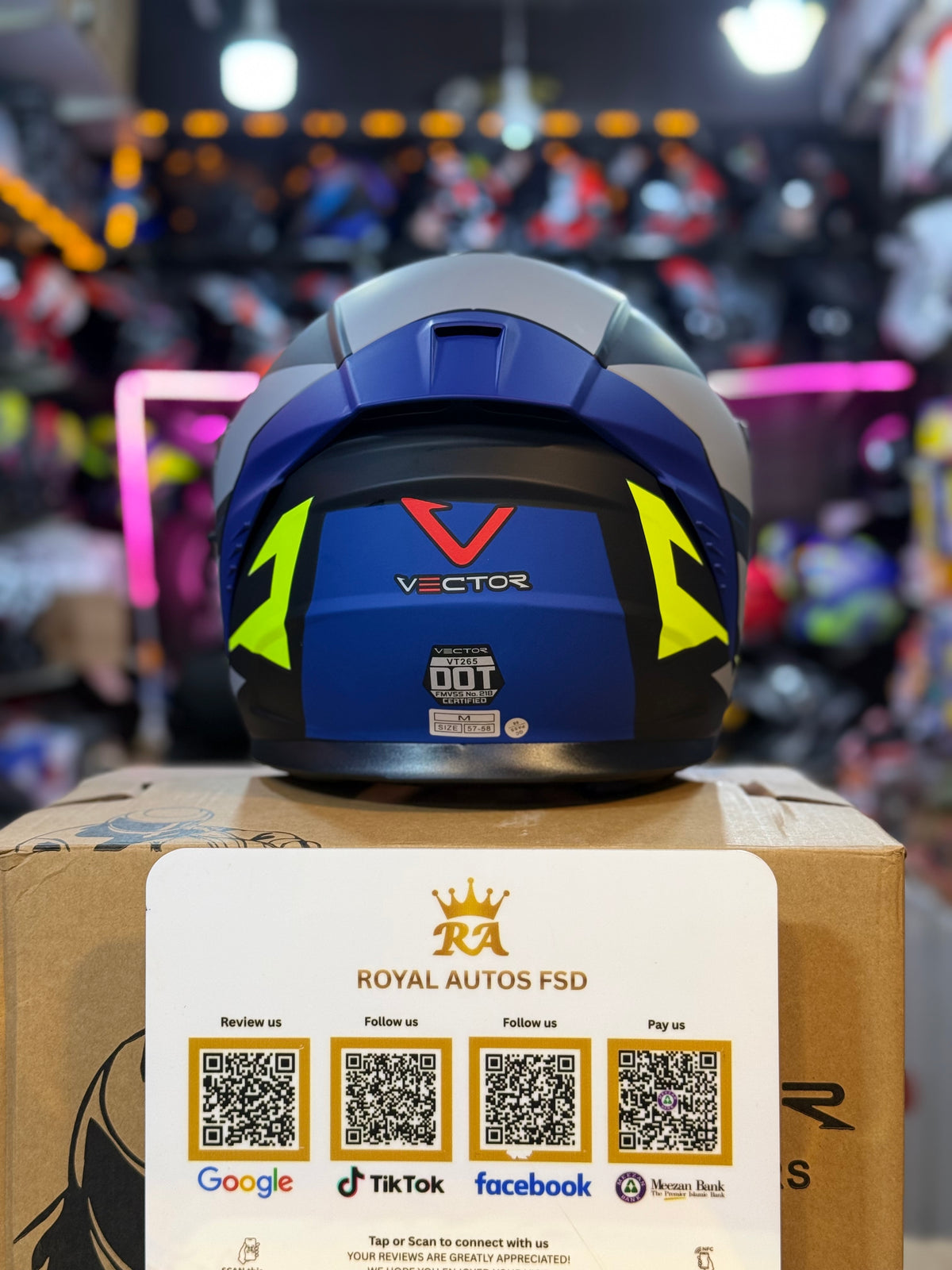 Vector 265 with Polarise Visor  DOT certified Helmet Modular helmet