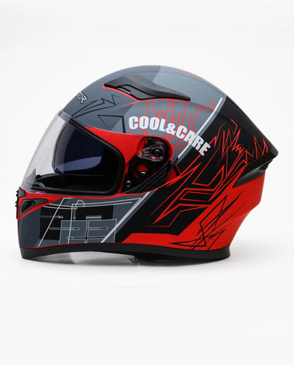 Vector 253 DOT certified Double Glass Full face helmet washable padding & Non reflection visor .