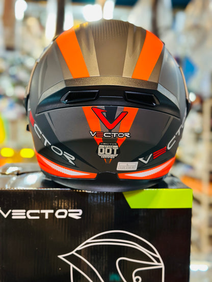 Vector 254 DOT certified Flip up helmet washable paddings