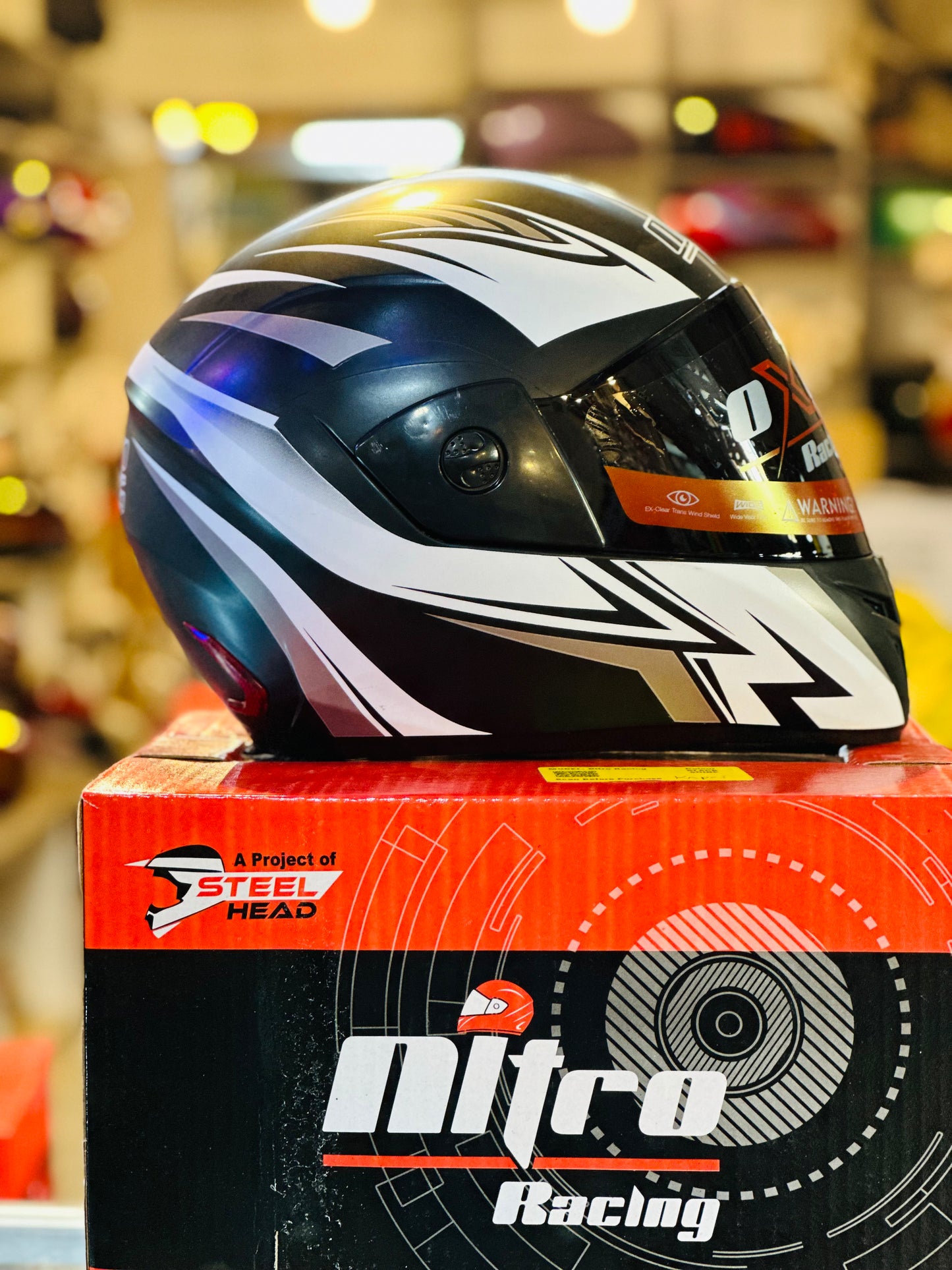 Nitro Helmet (Graphic ) unbreakable helmet