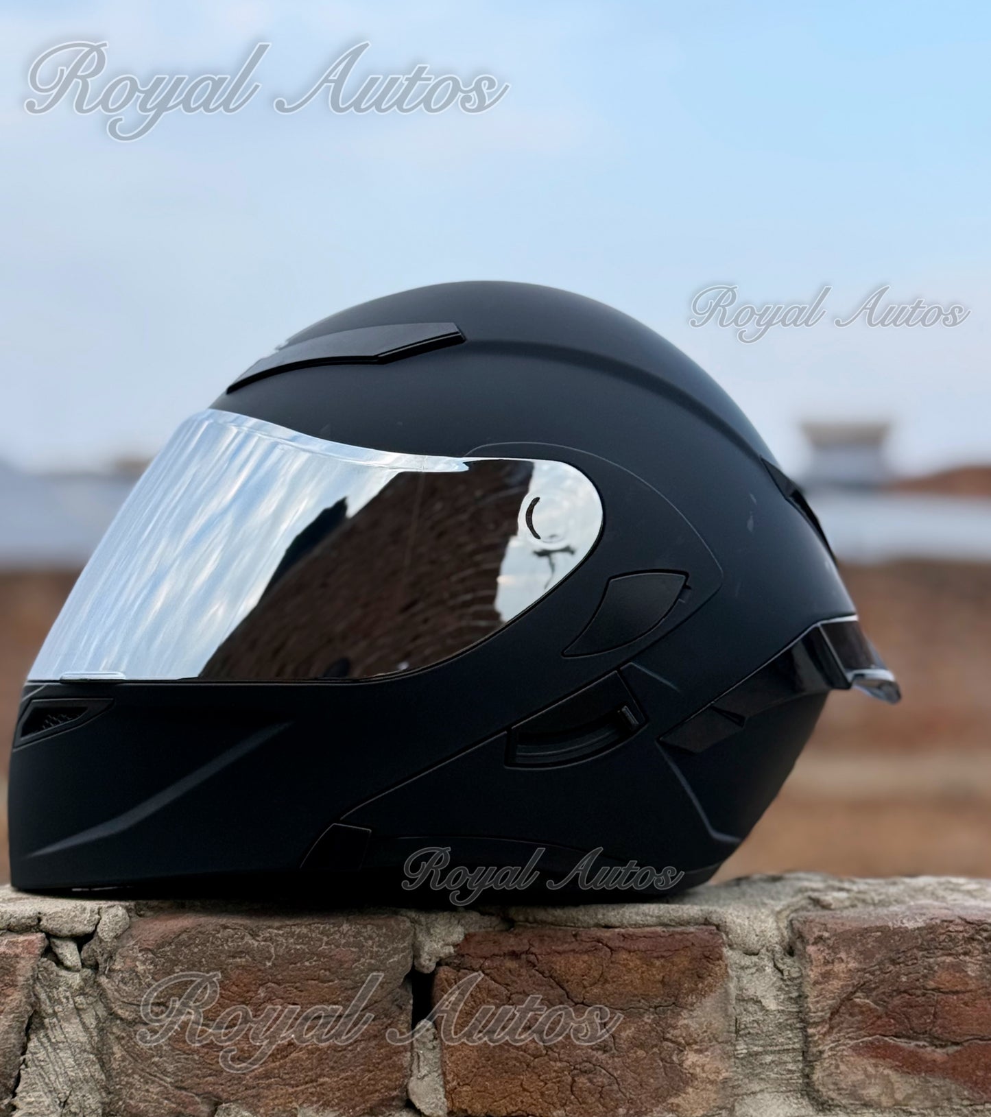 SuperAir 902 plain Matt Black Helmet smart shape with Spoiler DOT certified Helmet SP902