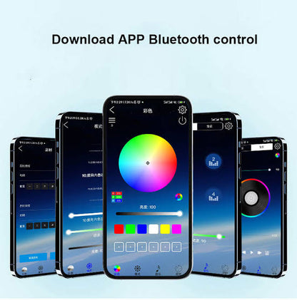 RGB BLUETOOTH FLASHER  NEON STRIP LIGHTS FOR BIKE & CAR