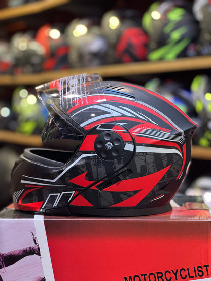 Ozone Flip up Helmet Duel Vios & washable padding unbreakable