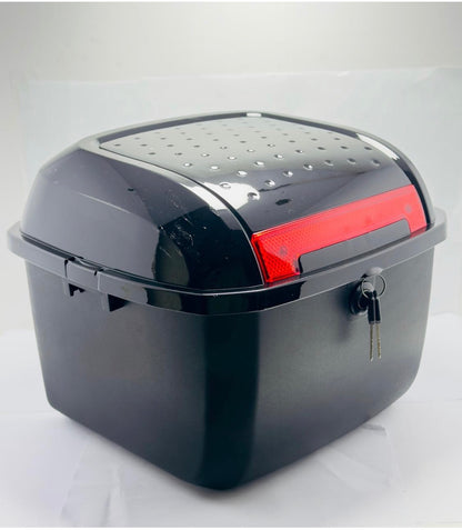 Tail Box TB14 – Small 22 Liter Top Rear Luggage Trunk – Reflector – ABS Plastic – Motorcycle