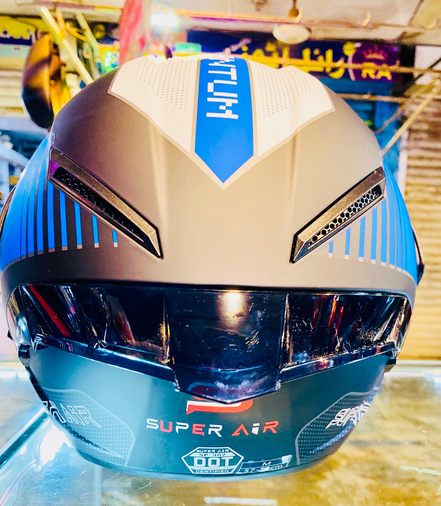 SuperAir 902 Helmet smart shape with Spoiler DOT certified Helmet