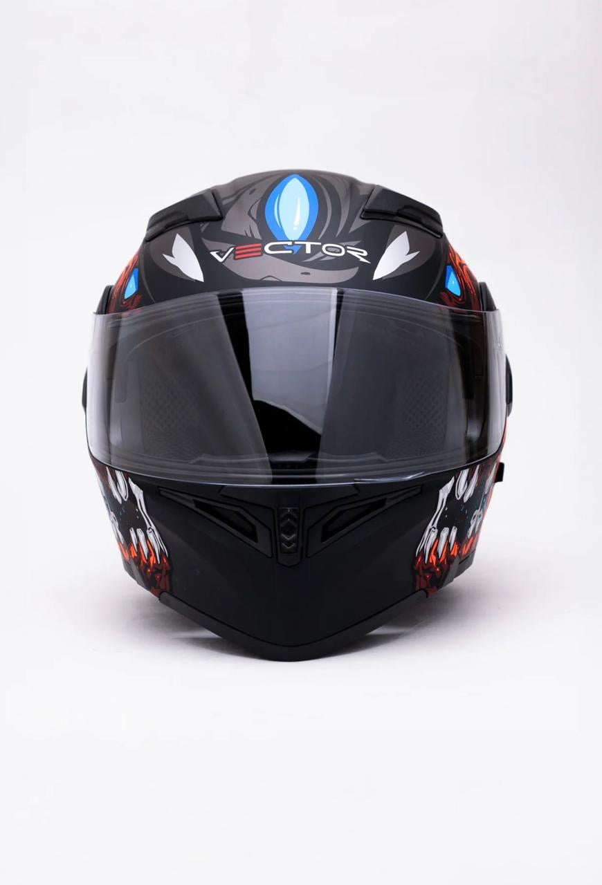 Vector 254 DOT certified Flip up helmet washable paddings