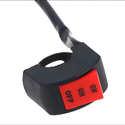 LED Headlight Switches Far Near Three Line Motorcycle Handlebar Switch Button Driving Light Switch Motorbike Switch Button
