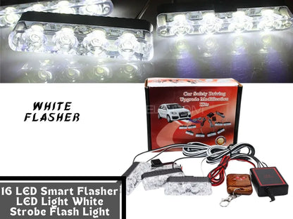 4 pice white colour remote Flasher for Motorcycle Police flasher