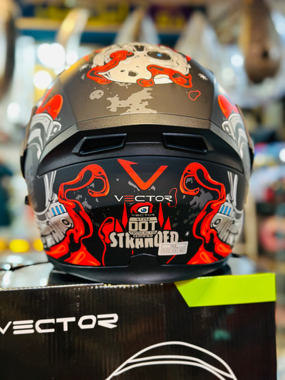 Vector 254 DOT certified Flip up helmet washable paddings