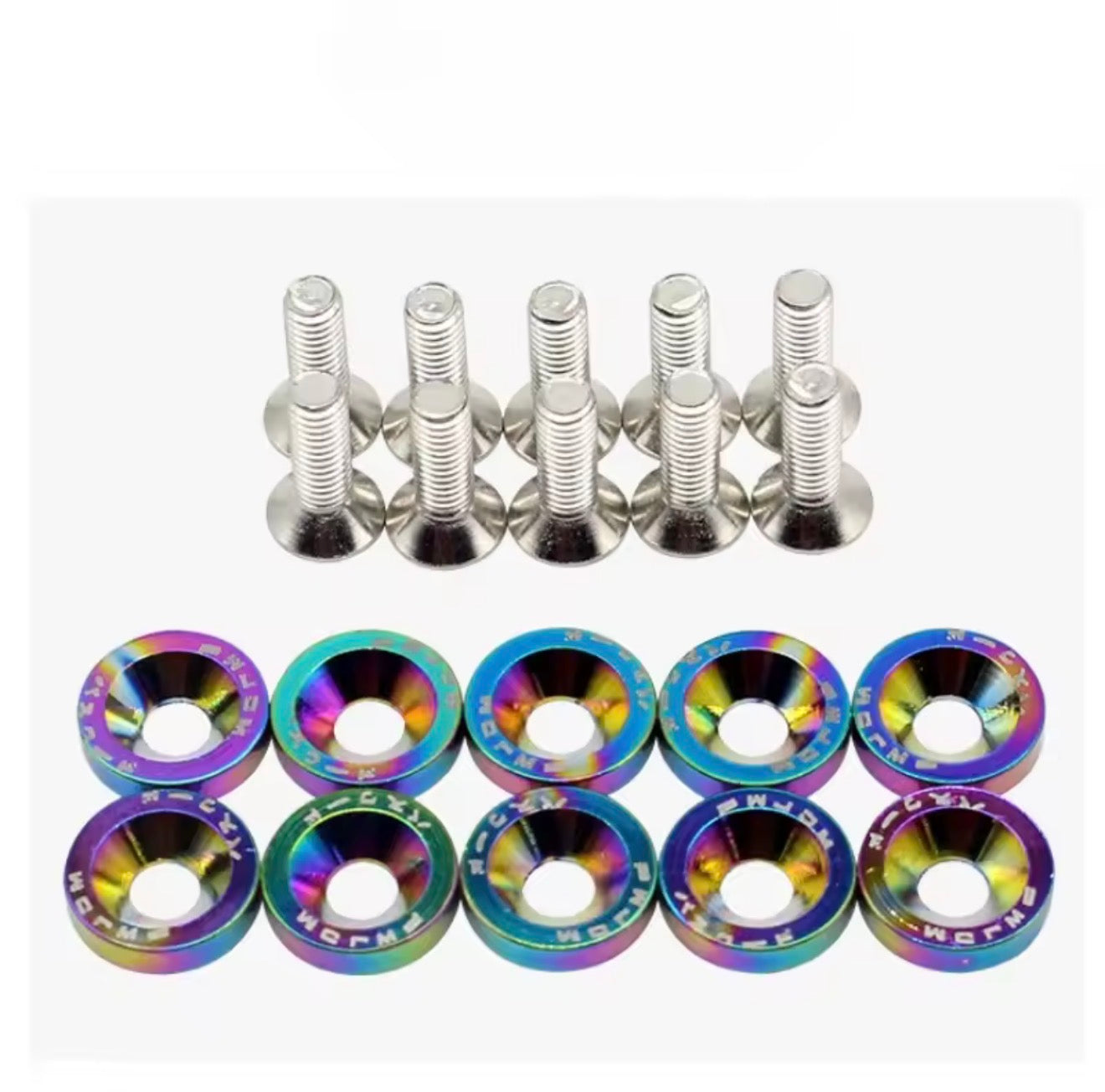 JDM Style Dress Up Aluminum Nuts 10pcs nuts cover For motorcycle China imported