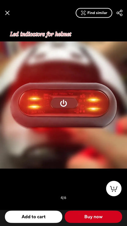 Helmet Back indicator