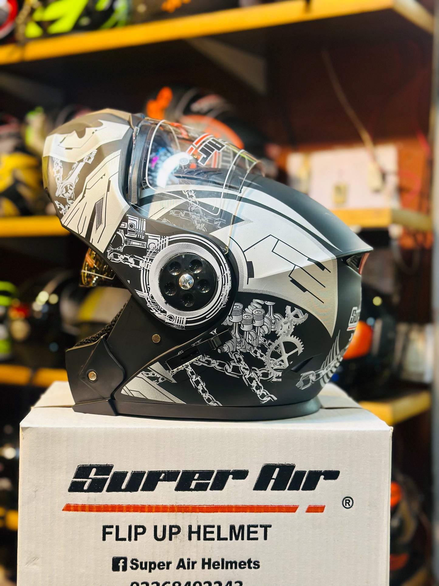 Superair 275 Helmet ABS quality unbreakable & washable padding ( Made in Pakistan 🇵🇰 )