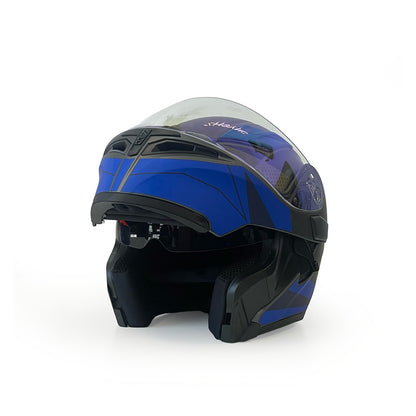 Vector 254 Prime Blue Monster with Polarise Visor  DOT certified Helmet Modular helmet
