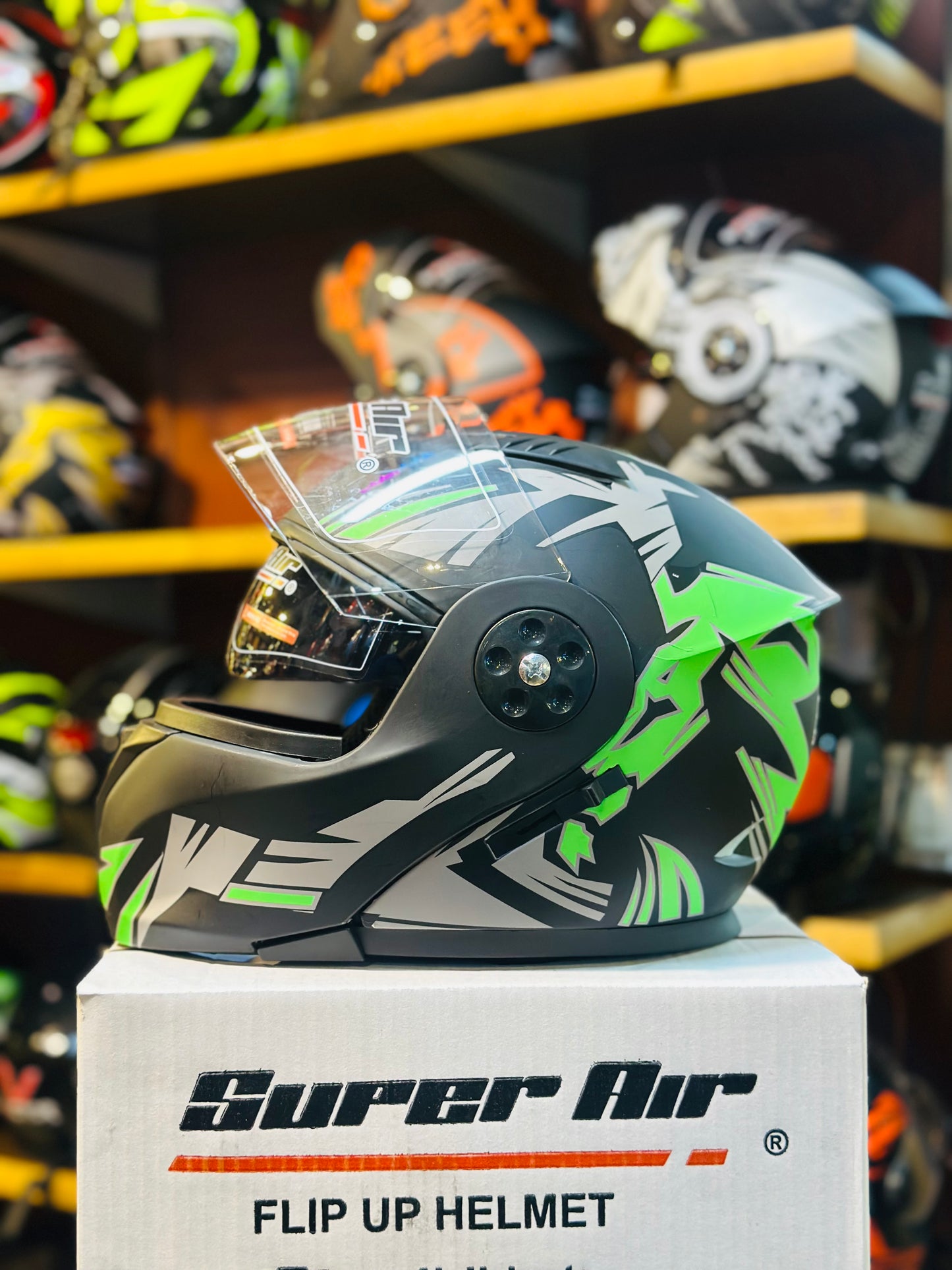 Superair 275 Helmet ABS quality unbreakable & washable padding ( Made in Pakistan 🇵🇰 )