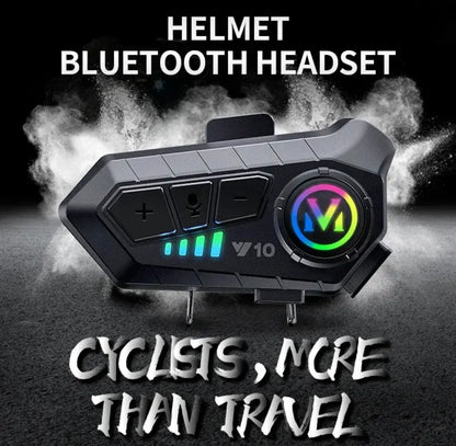 Y10 Motorcycle Helmet Bluetooth Headset 2000Mah Super Long Standby Wireless Hands-free Waterproof Motorbike Earphone