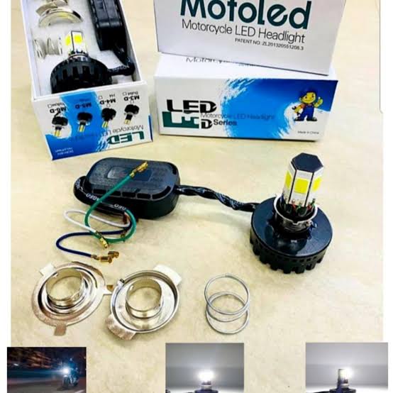 M6 LED Headlight with Flasher for Motorcycle Universal Moto LED