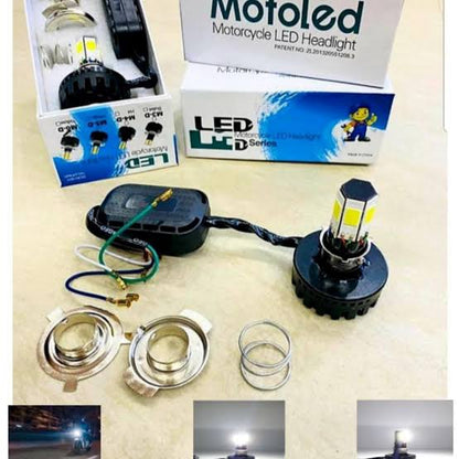 M6 LED Headlight with Flasher for Motorcycle Universal Moto LED