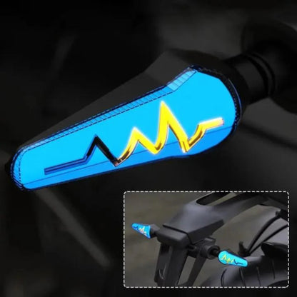 4 pice Universal Motorcycle Heart Rate Sign Turn Signal Light LED Indicator