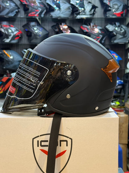 Icon 250 Scoty Cap helemt Motorcycle Open Face Helmet , Cap helemt