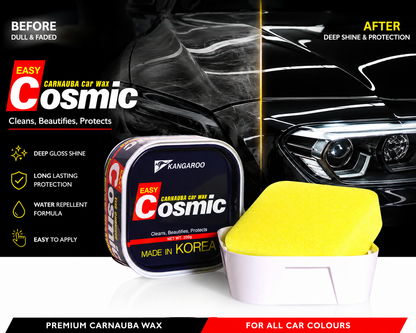Kangaroo Cosmic Car & Bike Wax – Premium Carnauba Car Polish 200g | Made in Korea