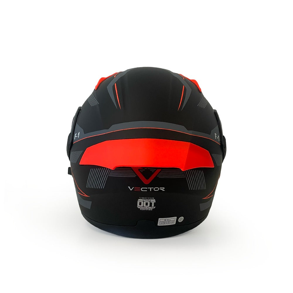 Vector 254 Prime F1 with Polarise Visor  DOT certified Helmet Modular helmet