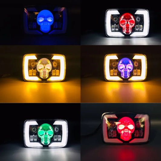 1 pice Fancy Head light Skull head light Projector Beam for 70 & 125