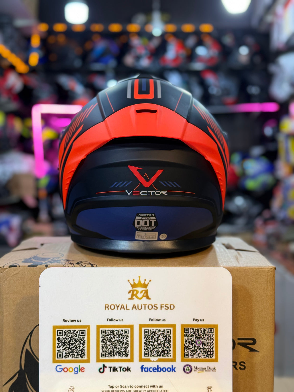 Vector 265 with Polarise Visor  DOT certified Helmet Modular helmet