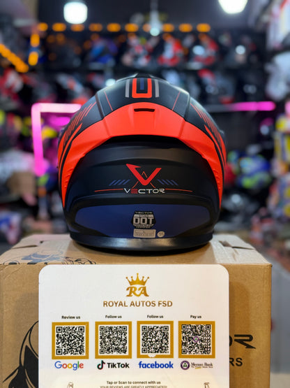 Vector 265 with Polarise Visor  DOT certified Helmet Modular helmet