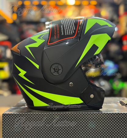 Nice Flip up helmet Duel visor washable Padds nonreflection visor