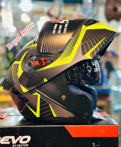 Revo VT 259 DOT  certified washable padding Duel visor