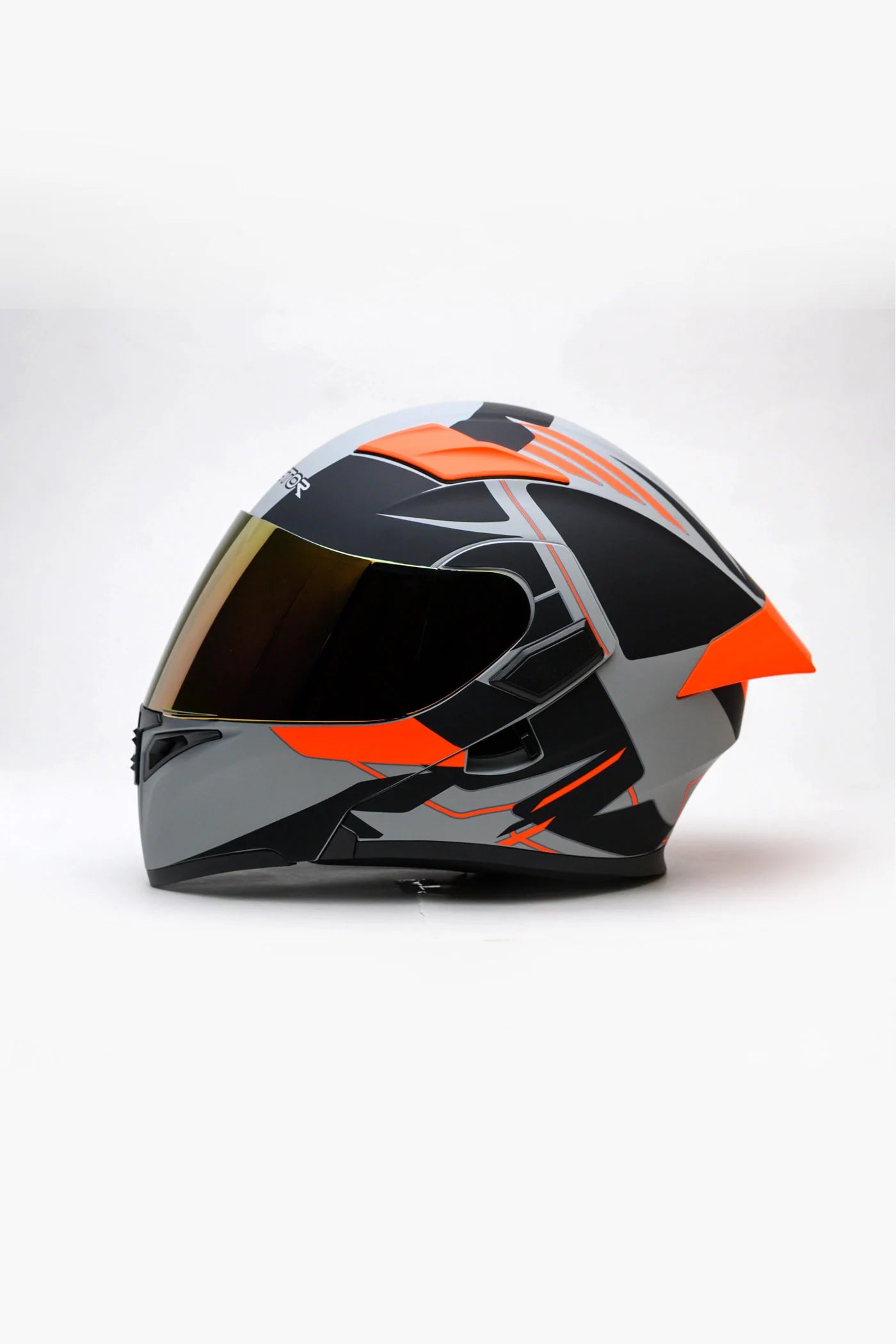 3 in 1 Deal Vector 254 Prime orange with Polarise Visor  DOT certified With Apex safety Gloves & Balaclava Mask  Super Deal for rider