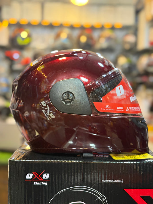 Oxo  Full face Helmet large size top quality unbreakable & Non reflection PC visor