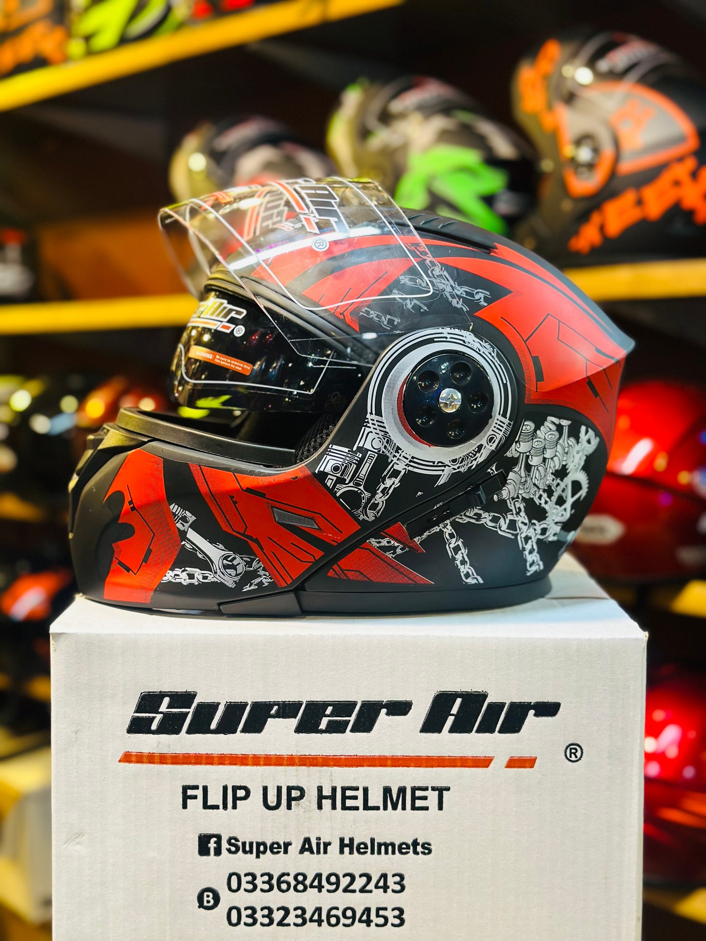 Superair 275 Helmet ABS quality unbreakable & washable padding ( Made in Pakistan 🇵🇰 )