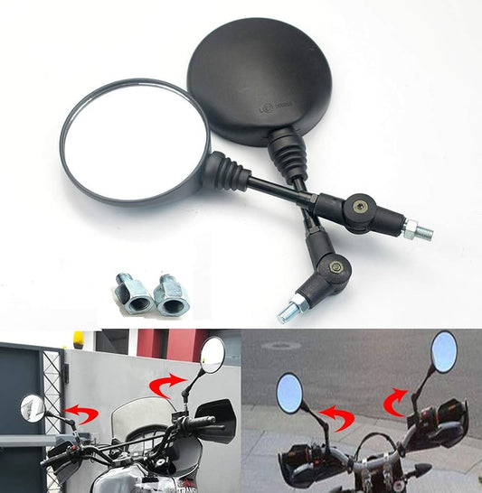 Round Shape Adjustable Vintage Style Side Mirrors