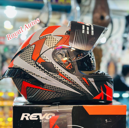 Revo VT 259 DOT  certified washable padding Duel visor