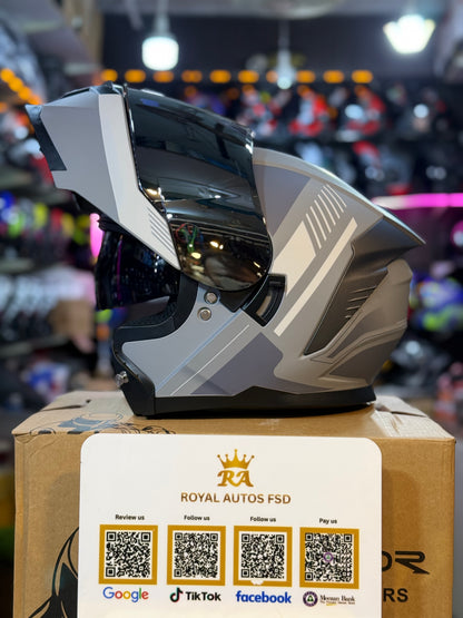 Vector 265 with Polarise Visor  DOT certified Helmet Modular helmet