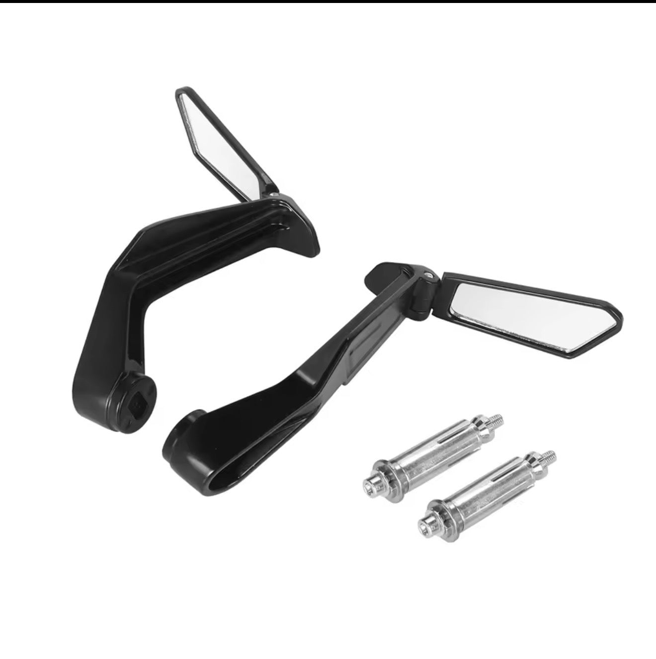 Lever Guard LG03 with Side View Mirrors – Clutch Brake Hand Protection – Aluminium – Handlebar Guard – Motorcycle