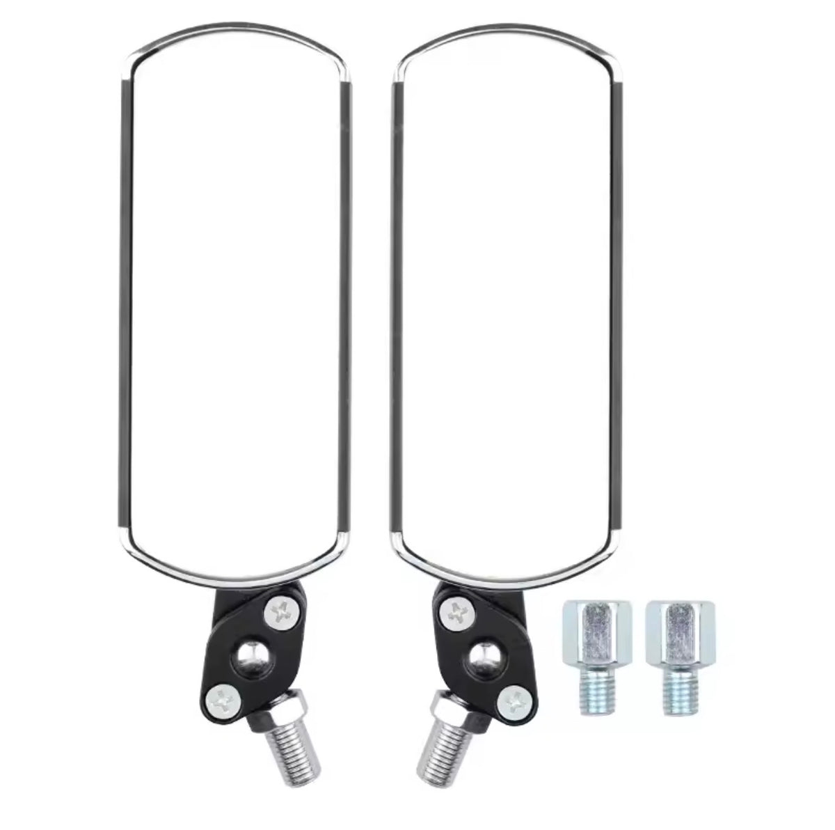 UNIVERSAL MOTORCYCLE REARVIEW MIRRORS Mobile shape REAR VIEW MIRROR 8MM 10MM GENERIC