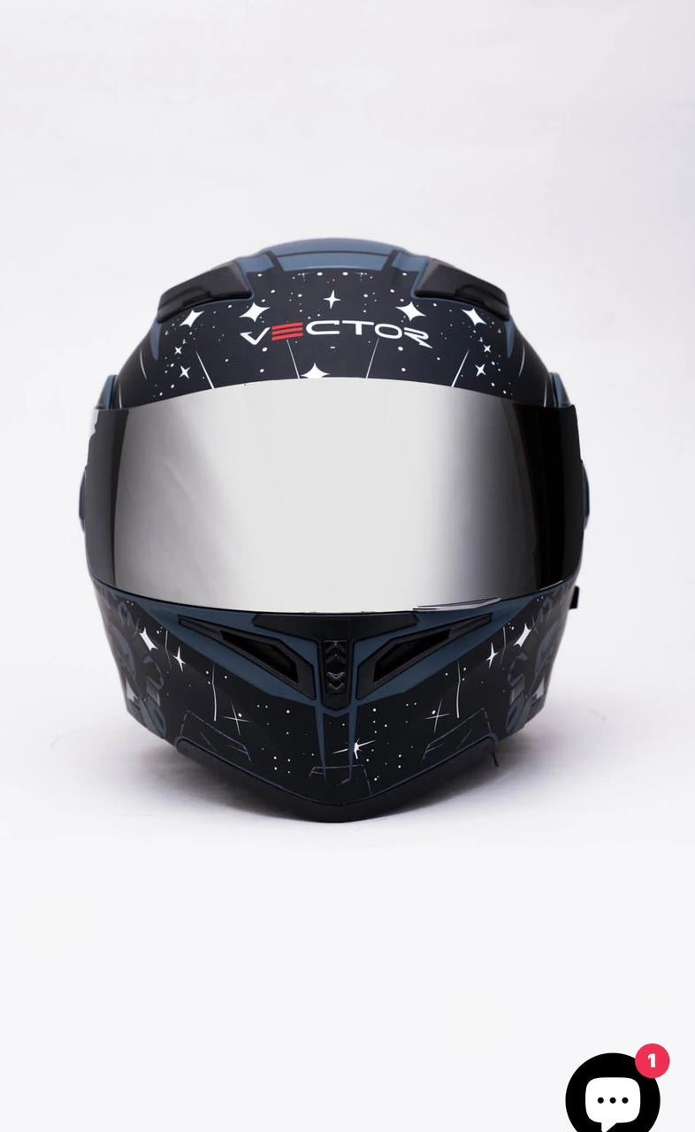 Vector 254 DOT certified Flip up helmet washable paddings