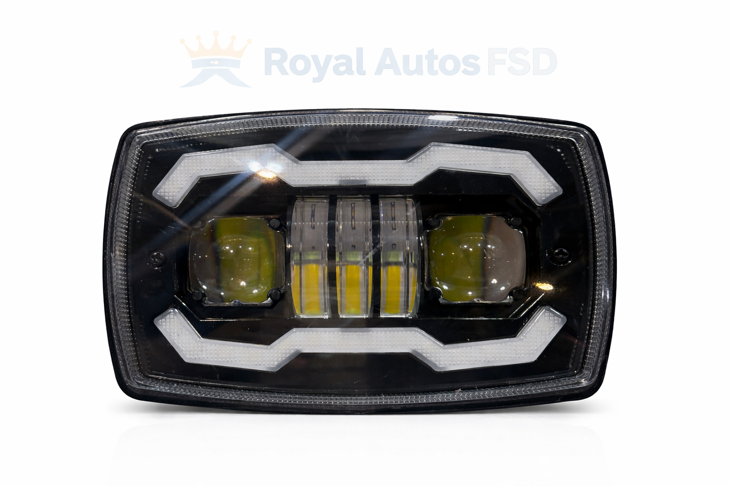 1Pcs 4" Square LED Headlamp for Motorcycle Refitting Headlamp Angel Eye Cart Car Work Lamp Motorcycle Light Assembly Waterproof