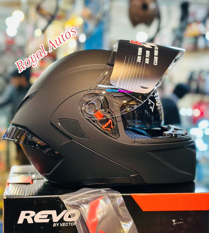 Revo VT 259 DOT  certified washable padding Duel visor
