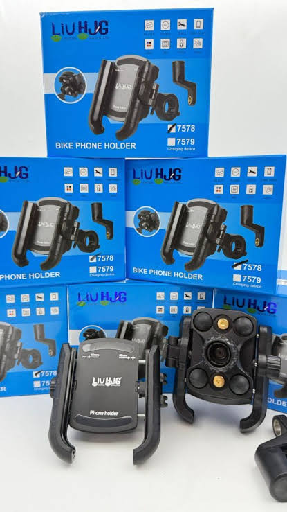 LIU HJG Mobile Holder Compact Pro 7578 Shockproof with Jaw Grip Damper Anti Vibration Proof Ball Joints for Motorcycle Universal Anti-Shake Anti-Theft Zero Vibration Shockproof