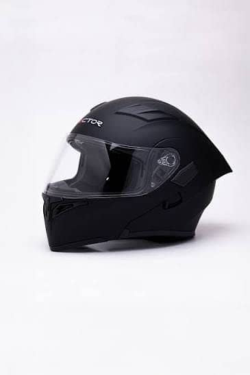 Vector knight 254 Prime Matt Black  with Polarise Visor  DOT certified Helmet Modular helmet